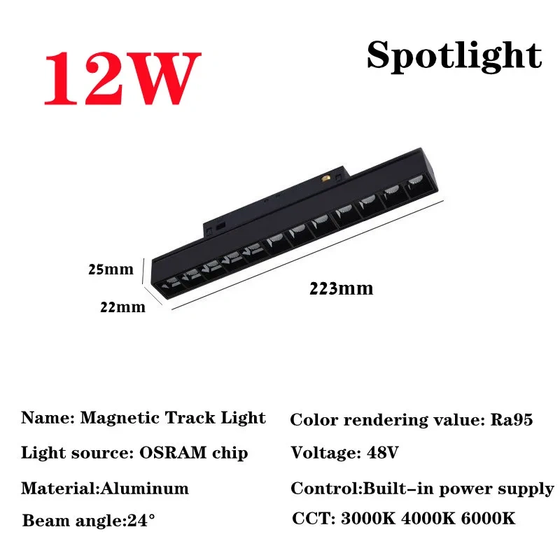 20 Modern Recessed Magnetic Track Lights design Led Lamp Magnetic Rail Ceiling System Indoor Track Lighting Spot Rail Spotlights