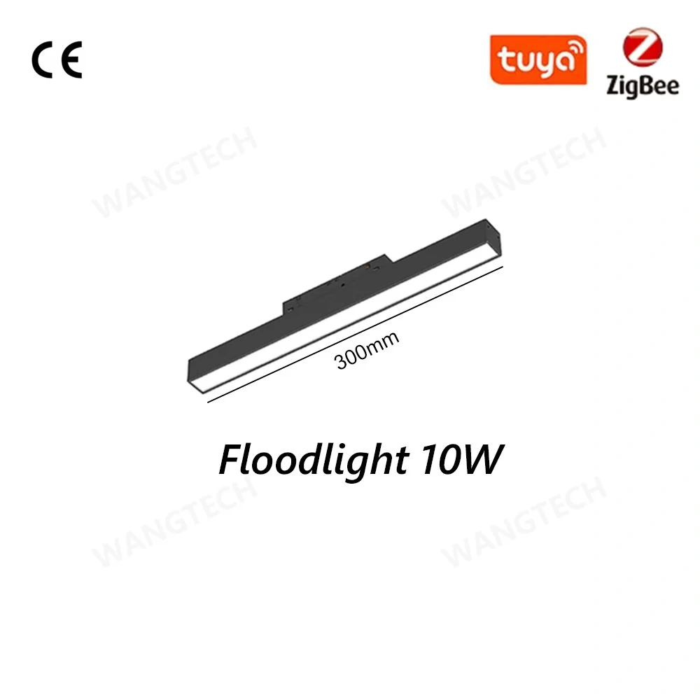 M20 Magnetic Track Light DC48V Aluminum Rail Led Flood Grille Spot Home Tuya Zigbee Assistant Alexa Or 3000/4000/6000K Black