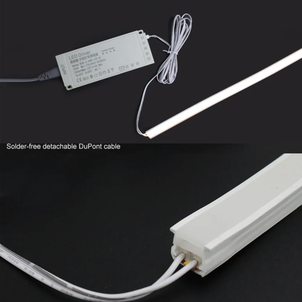 Free Welding 12V Neon LED Strip Cabinet Light Silica Gel Tube IP67 Waterproof Outdoor Warmwhite 3000K 6000K RoomDecor 30cm-300cm