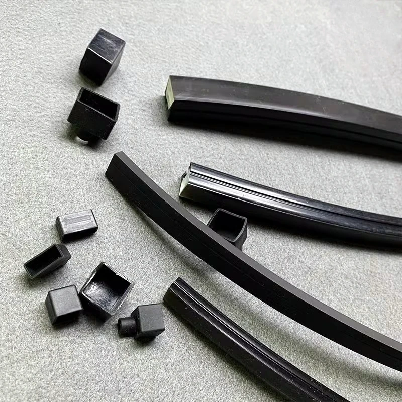 1-5m Black Silicone Tube LED Neon Light DC12V Flexible Recessed Diffuser Channel Waterproof Wall Ceiling Ribbon Rope Strip Light