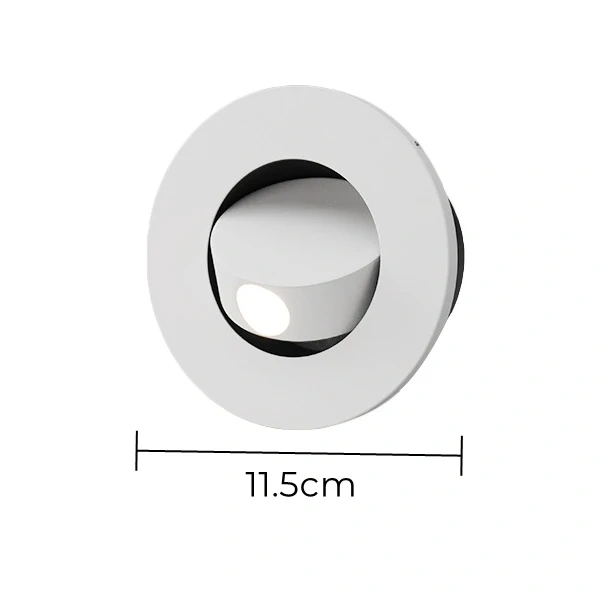 Modern LED Embedded Wall Lamp 3W 350º Rotation Bedside Sconce Bedroom Reading Hidden Decor Stair Wall Lighting Fixture AC85-265V