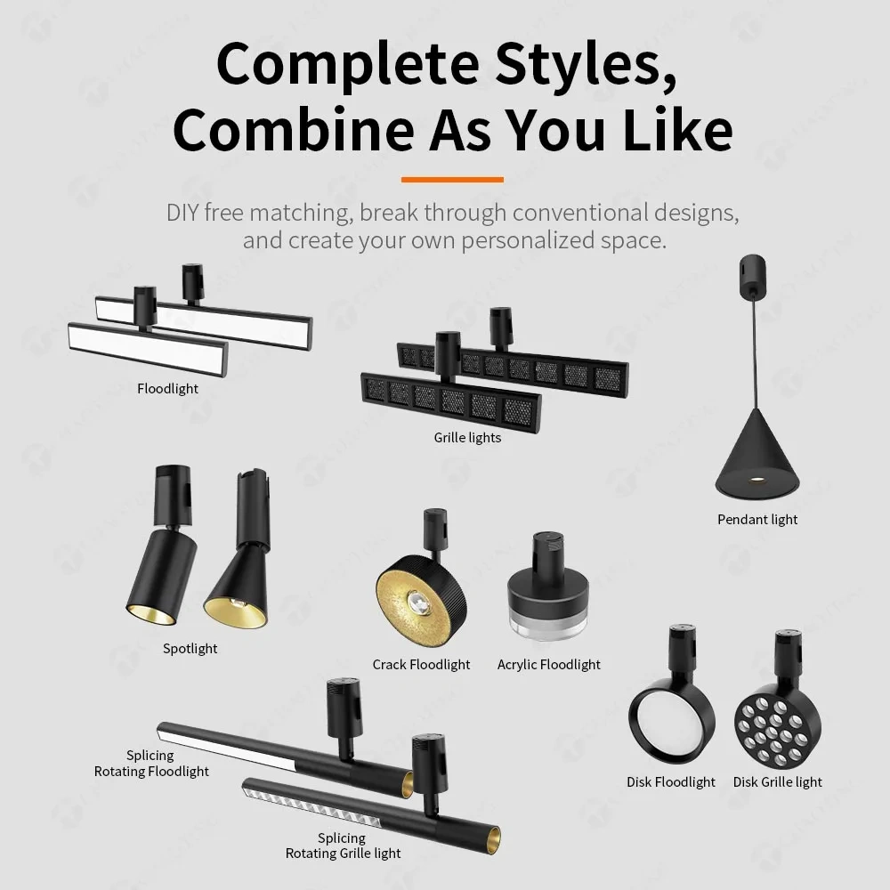 Suspended Magnet Track Belt COB Lighting System Magnetic Hanging Belt LED Track Light for Easy Installation Adjustable Spot Lamp