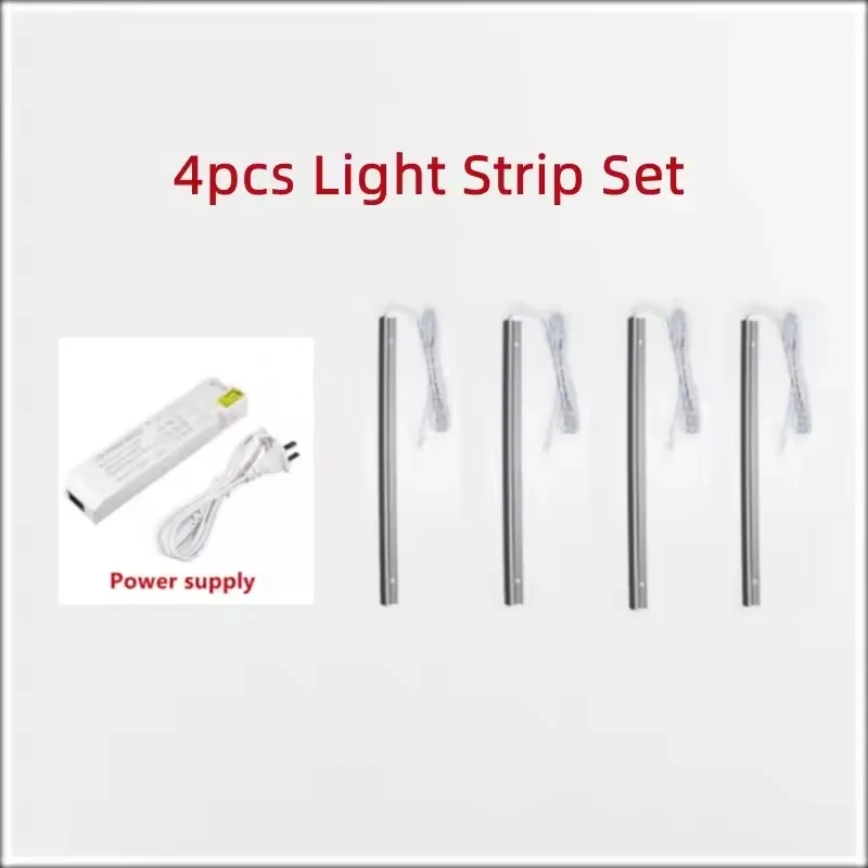Lâmpada led personalizada para armário, iluminação oblíqua invisível de 45 graus, 12v, para cozinha, quarto, guarda-roupa, camada de prateleira