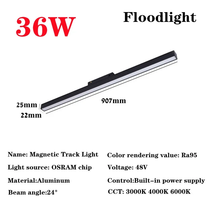 20 Modern Recessed Magnetic Track Lights design Led Lamp Magnetic Rail Ceiling System Indoor Track Lighting Spot Rail Spotlights