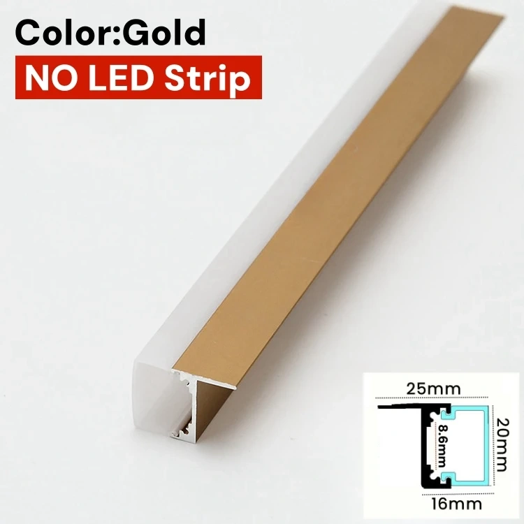 Recessed Splint LED Cabinet Shelf Lamp Aluminum Profile Up Down Glowing Channel Fit 18mm Wooden Board Edge Clip Bar Strip Lights