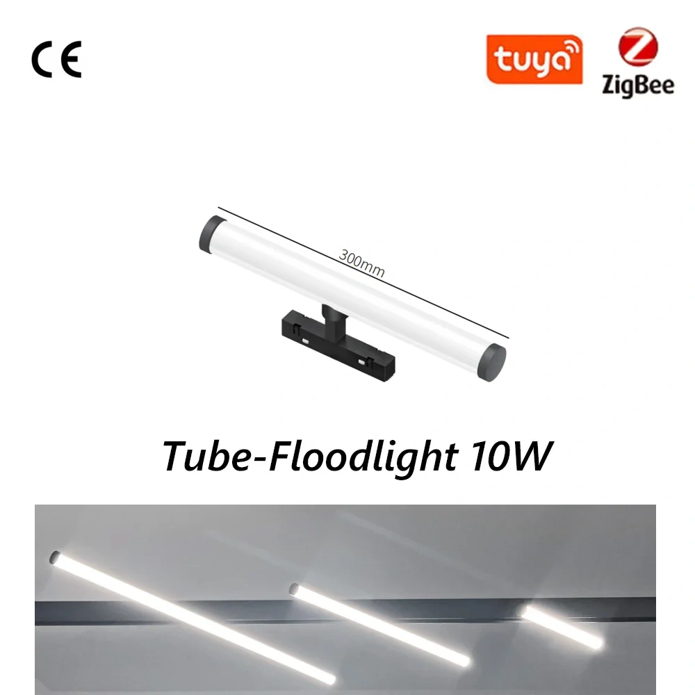 M20 Magnetic Track Light DC48V Aluminum Rail Led Flood Grille Spot Home Tuya Zigbee Assistant Alexa Or 3000/4000/6000K Black