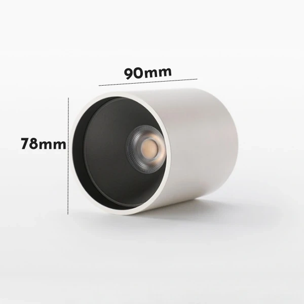 Anti-Glare Round/Square LED Downlight 7W/10W/12W Surface Mounted Dimmable COB Ceiling Light Gallery Office Spot Lighting Fixture