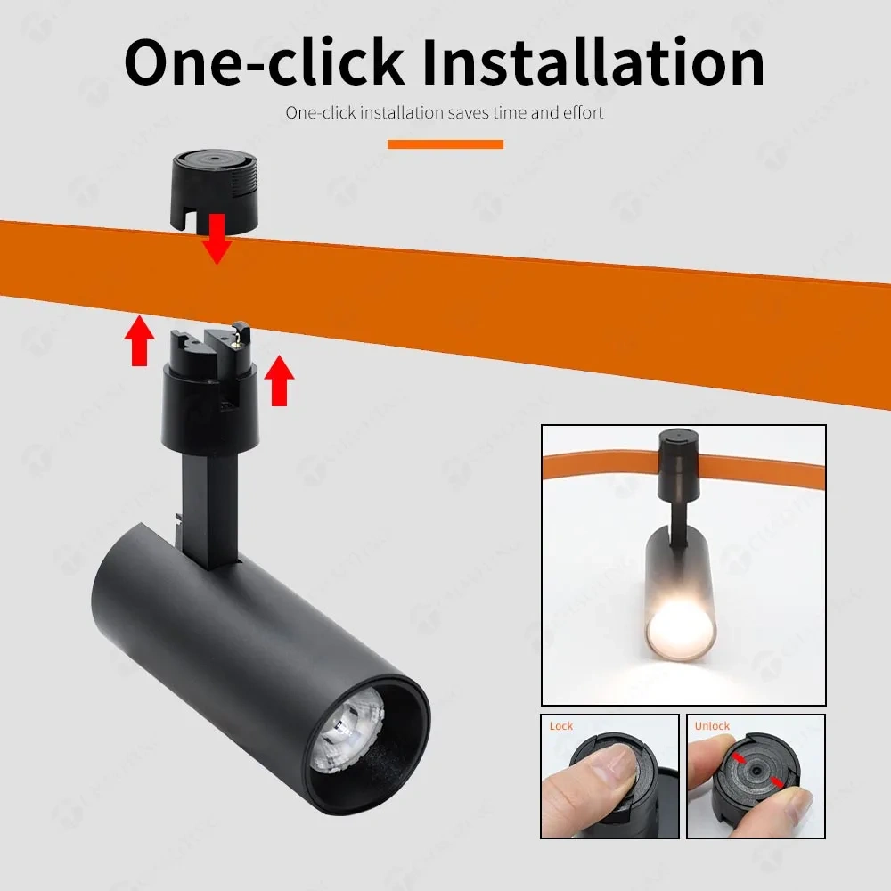 Suspended Magnet Track Belt COB Lighting System Magnetic Hanging Belt LED Track Light for Easy Installation Adjustable Spot Lamp