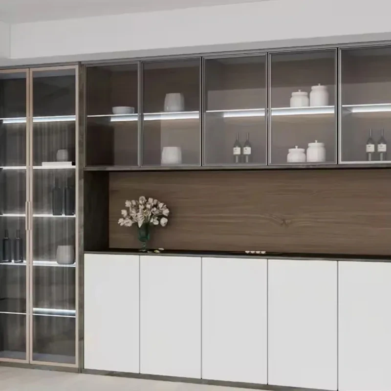 Recessed Aluminum Profile For 8mm 10mm Glass Cabinet Aluminum Led Profile Room Kitchen Bookshelf Bar Strip Lights