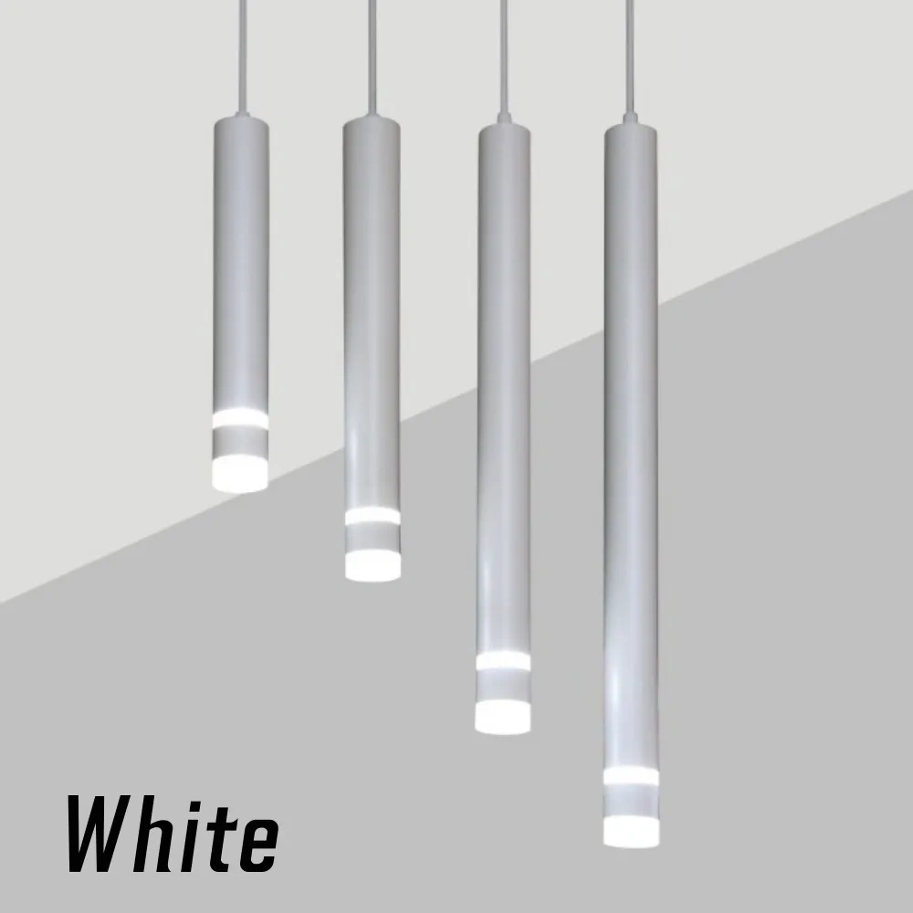 Lustre anti-reflexo led lâmpada pingente de barril longo regulável 7w 12 15 restaurante bar pequena sala de estar parede do hotel recepção