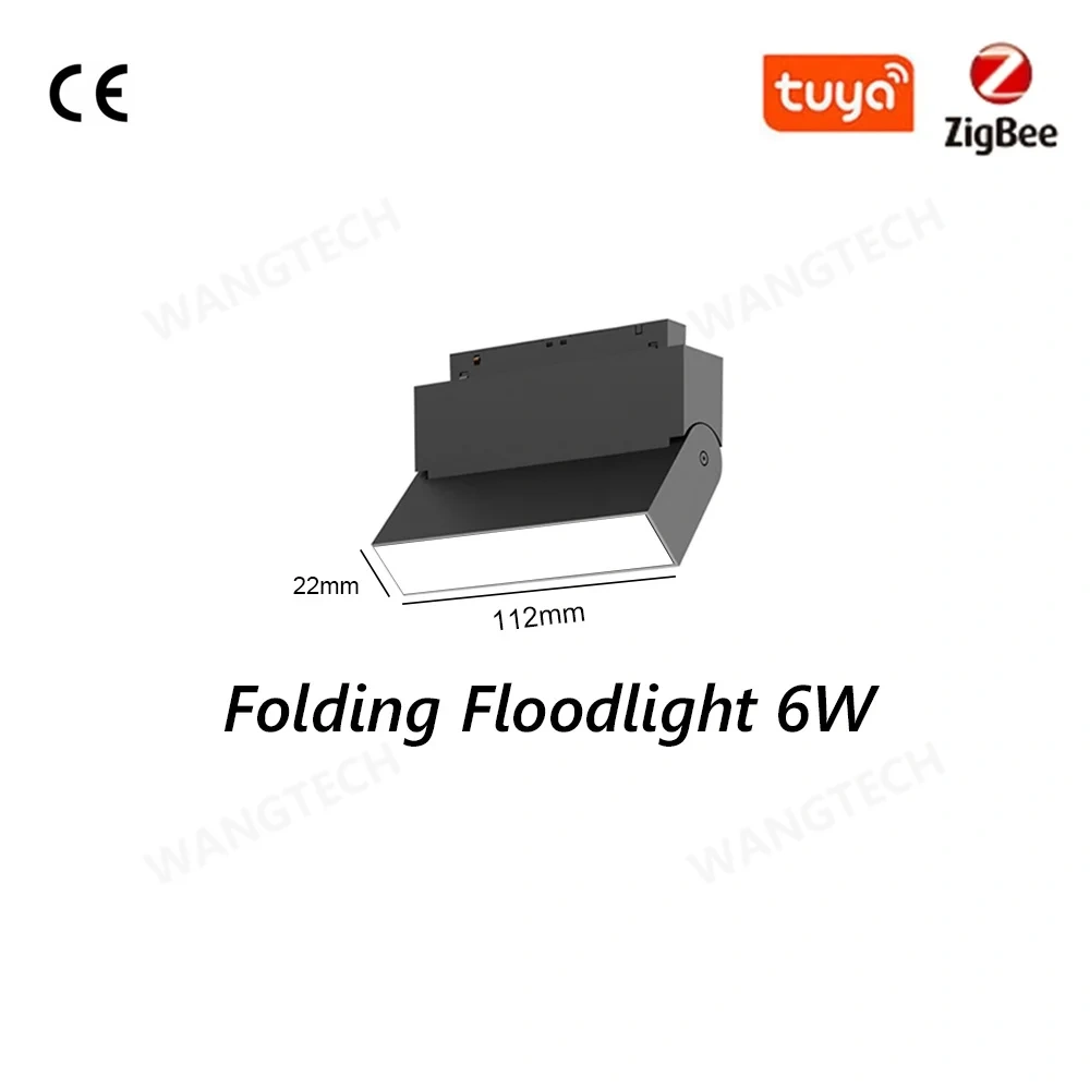 M20 Magnetic Track Light DC48V Aluminum Rail Led Flood Grille Spot Home Tuya Zigbee Assistant Alexa Or 3000/4000/6000K Black