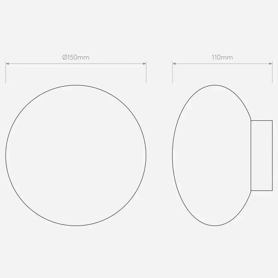 Modern White Wall Lamp Ball Glass Wall Sconce for Home Bathroom Mirror Living Room Bedroom Wall Decorative Interior Light