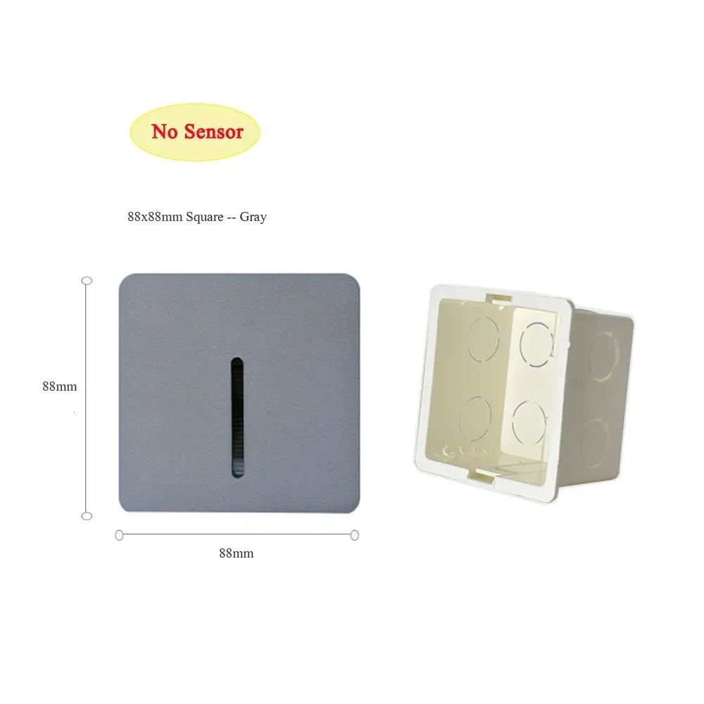 Wall Lamp Recessed Sensor Night Light for Living Room Step&Stair Foyer Bathroom Bedside 3W LED Indoor Lighting Fixture Mount Box