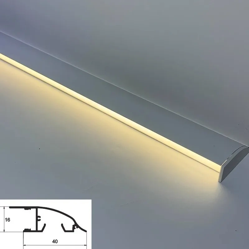 1M/2M Led Ceiling Aluminum Profile Surface Mount Upward and Downward Luminous Led Wall Washer for Corner Bedroom Living Room