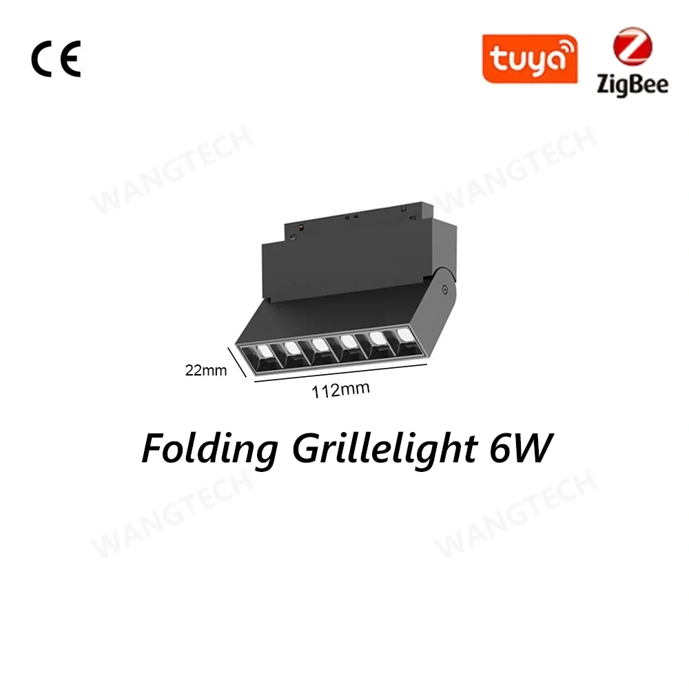 M20 Magnetic Track Light DC48V Aluminum Rail Led Flood Grille Spot Home Tuya Zigbee Assistant Alexa Or 3000/4000/6000K Black