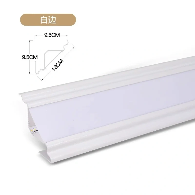Ceiling Led Aluminum Profile Surface Mounted Wall Top Corner Decoration Indoor Atmosphere Lighting Linear Hard Bar Light Lamps