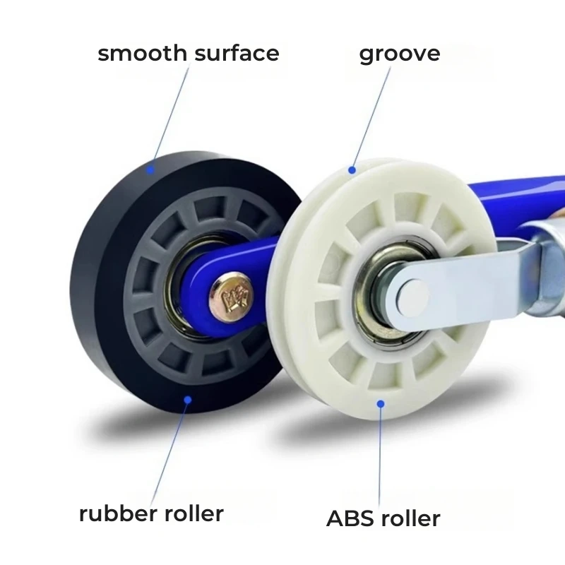 Rubber Wheel Handle Roller 6-8mm LED Strip Light Install Tool Aluminum Profile Silicone Tape Fix Hard Bar Lamp Mount Accessories