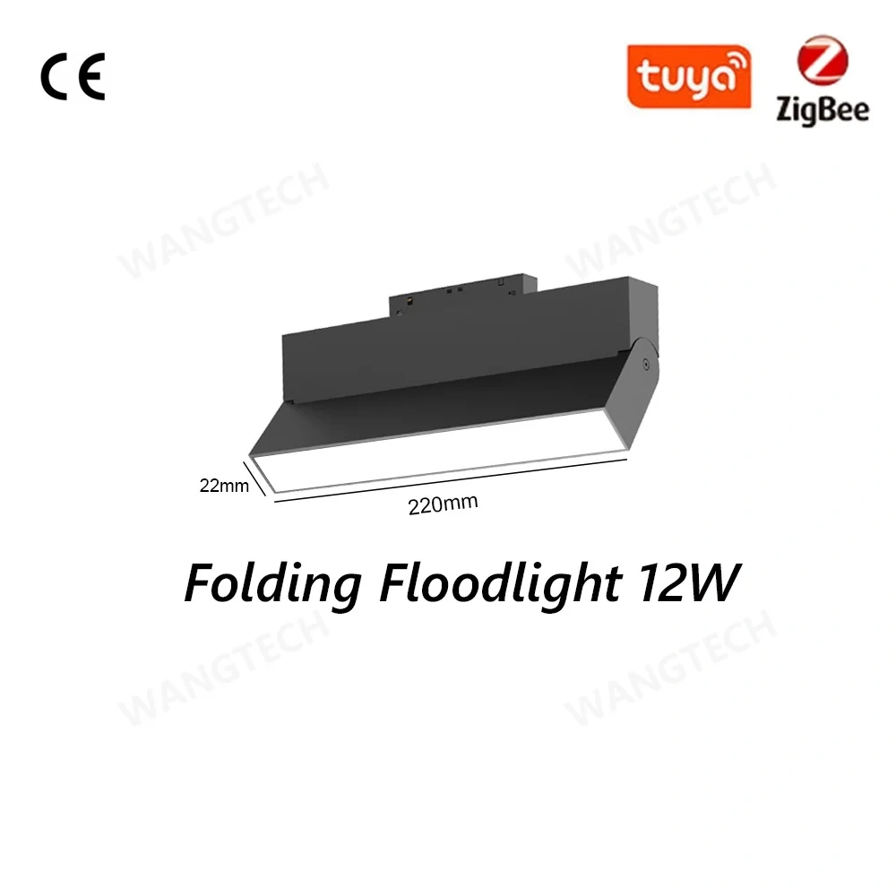 M20 Magnetic Track Light DC48V Aluminum Rail Led Flood Grille Spot Home Tuya Zigbee Assistant Alexa Or 3000/4000/6000K Black