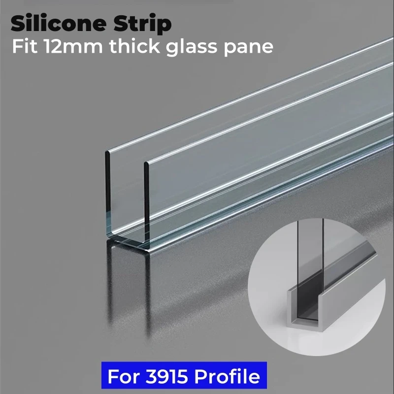 Bathroom Glass Board LED Aluminum Profile Embedded F-shaped Waterproof Channel Layer Shelf Splint Shower Cabinet Bar Strip Light