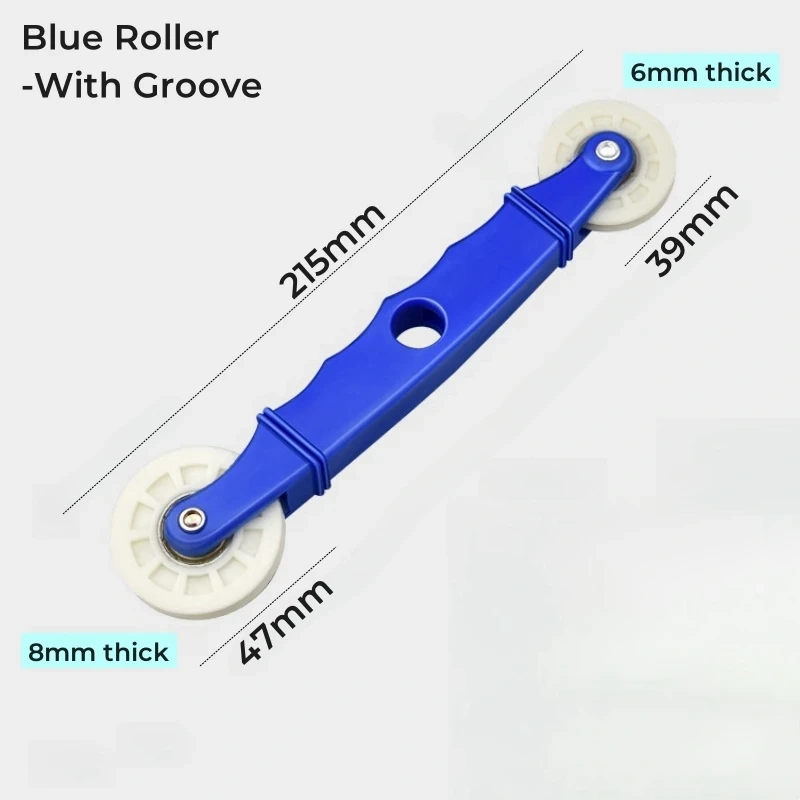 Rubber Wheel Handle Roller 6-8mm LED Strip Light Install Tool Aluminum Profile Silicone Tape Fix Hard Bar Lamp Mount Accessories