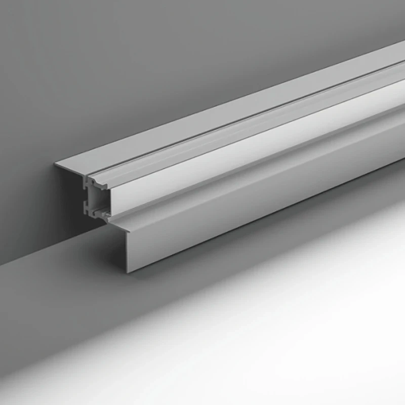 2m Suspended Aluminum Profile Embedded Shadow Gap Light Reflector Line Lighting Indirect Molding Ceiling Profile