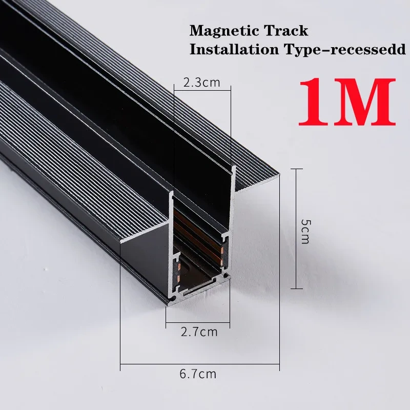 20 Modern Recessed Magnetic Track Lights design Led Lamp Magnetic Rail Ceiling System Indoor Track Lighting Spot Rail Spotlights