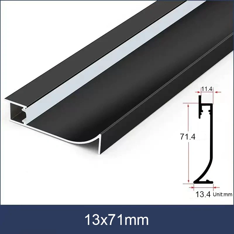 LED Skirting Line Strip Lights Recessed Wall Mount H60/80mm Aluminum Profile With Milky Cover Corner Channel Home Decor Bar Lamp