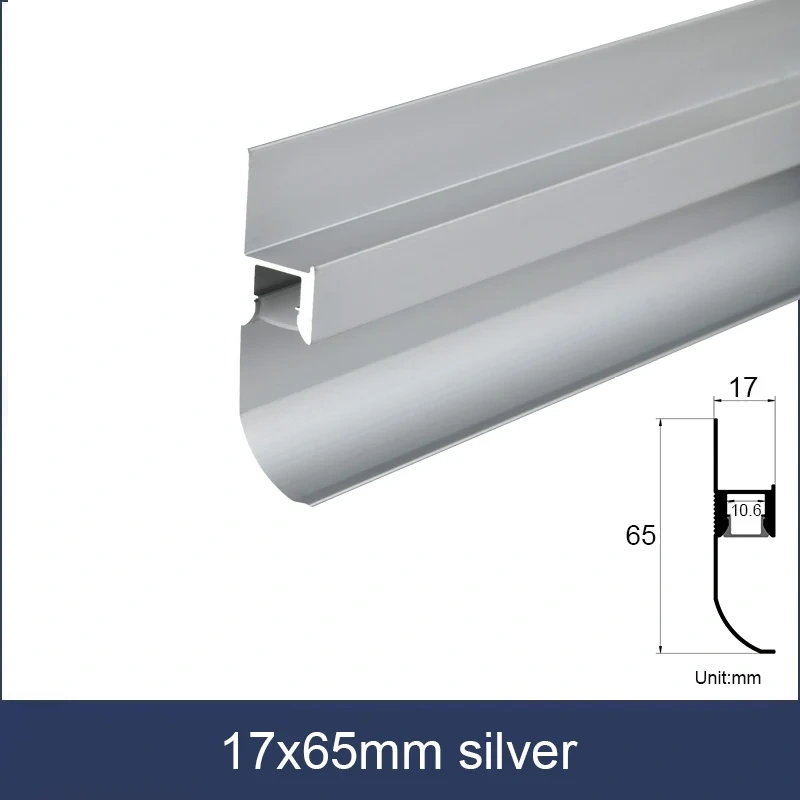 LED Skirting Line Strip Lights Recessed Wall Mount H60/80mm Aluminum Profile With Milky Cover Corner Channel Home Decor Bar Lamp