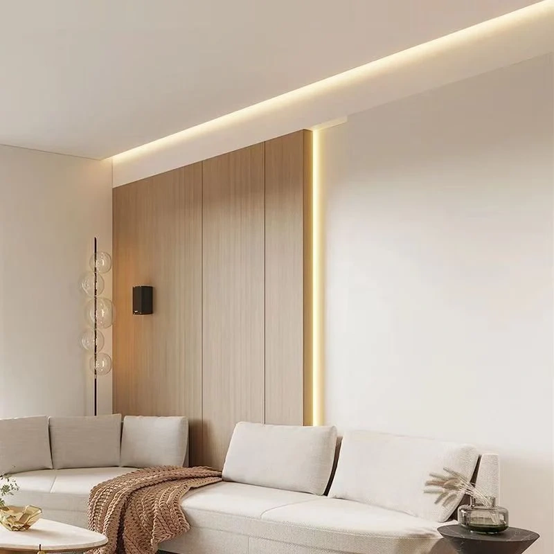 LED Aluminum Profile For Plaster Board Embedded Aluminum Profile Light For Drywall Recessed Installation
