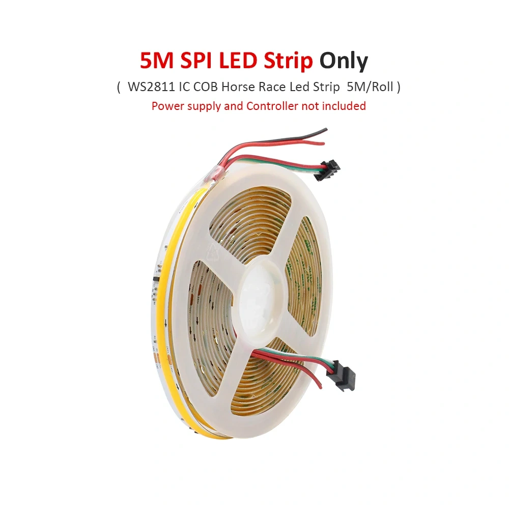 Corrida de cavalos água corrente cob luzes de tira led 24v 360leds/m ws2811 pixel fita lâmpada quente legal branco listra 2.4g rf controle remoto