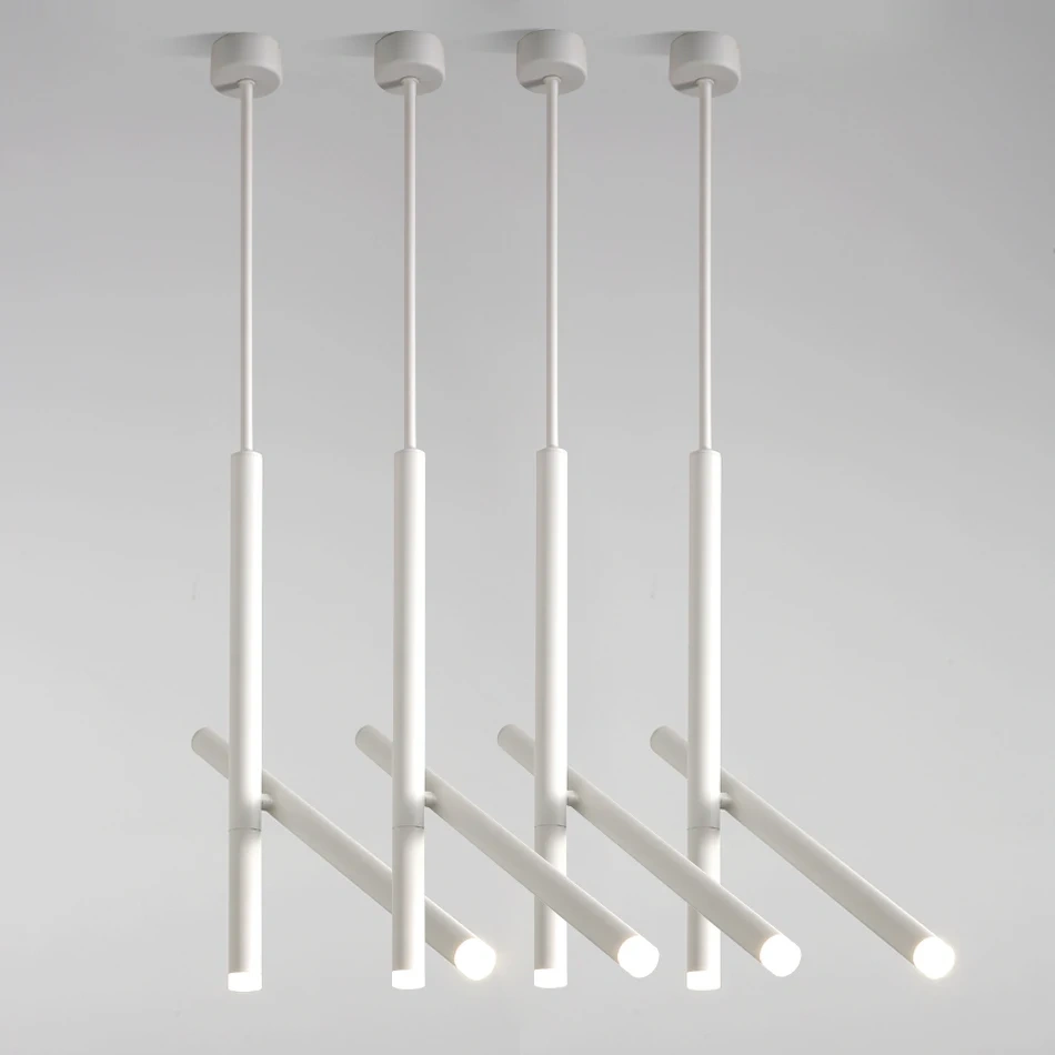 White dual head LED ceiling spotlight