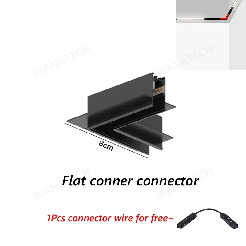 M20 Magnetic Track Light DC48V Aluminum Rail Led Flood Grille Spot Home Tuya Zigbee Assistant Alexa Or 3000/4000/6000K Black