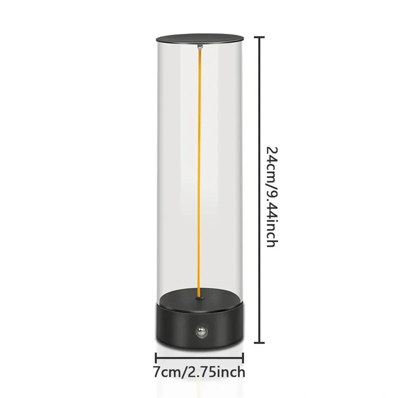 Portable LED Night Lights Rechargeable Magnetic Desk Lamp Touch Sensor Table Lamp for Home Outdoor Camping