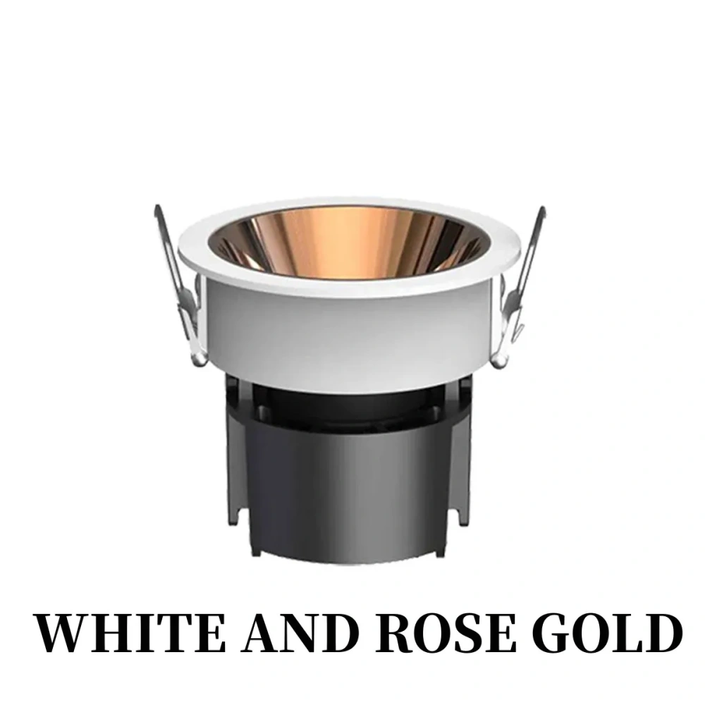 Recessed Anti-glare LED COB Spotlight 5W 7W 9W 12W 15W 18W 24W  Dimmable 85-265V Ceiling Downlight For Foyer Study Shop lighting