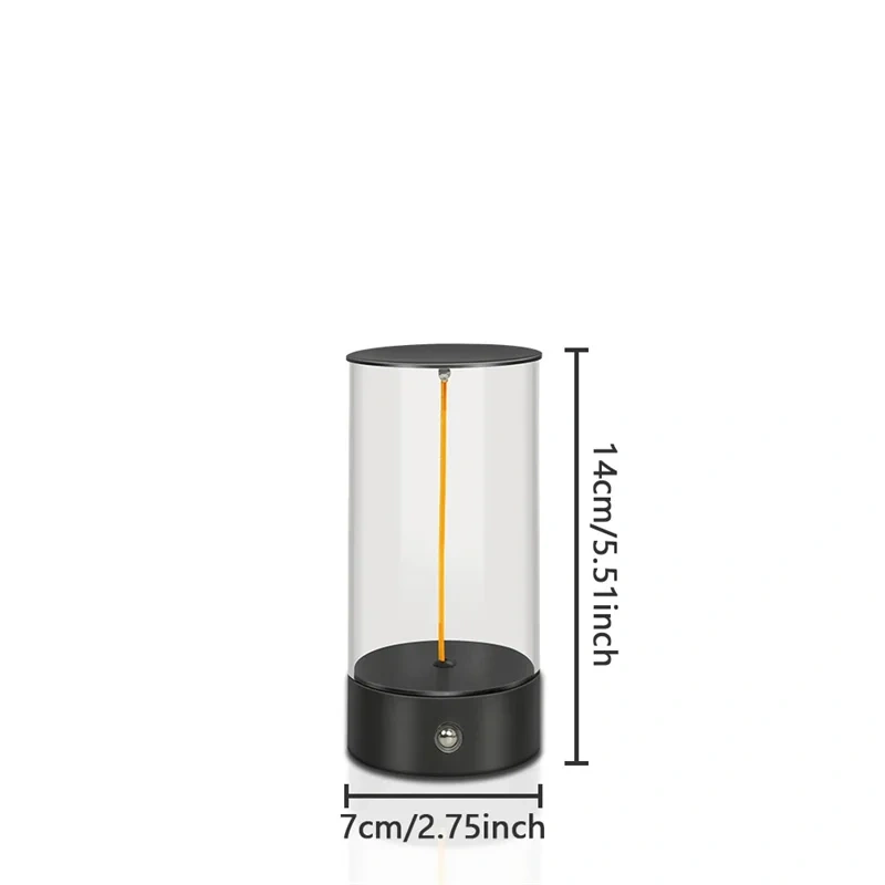 Portable LED Night Lights Rechargeable Magnetic Desk Lamp Touch Sensor Table Lamp for Home Outdoor Camping