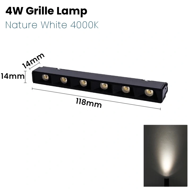 DC12V Mini LED Showcase Cabinet Lamp Magnetic Rail Jewelry Display Lamp Suface Mounted Exhibition Wardrobe Track Lighting System