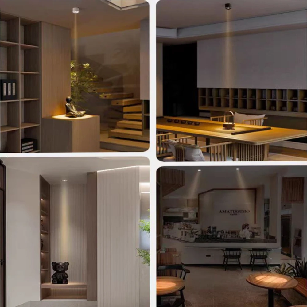 Surface mounted spotlight indoor decoration small angle ceiling light 3 ° 8 ° 15 ° 24 ° decorative light