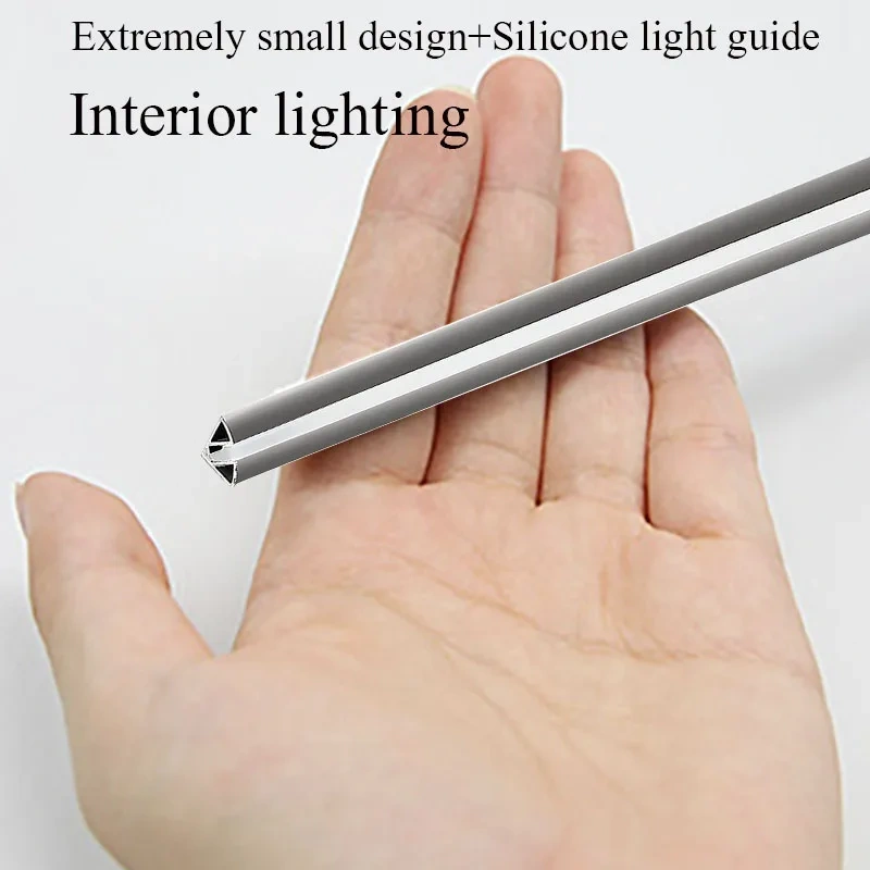 90 Degrees LED Right Angle Cabinet Shelf Layer Light Corner DC12V V Shape Super Narrow Aluminum Profile Bar Strip Lamp Showcase