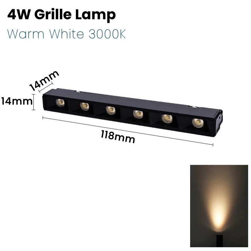 DC12V Mini LED Showcase Cabinet Lamp Magnetic Rail Jewelry Display Lamp Suface Mounted Exhibition Wardrobe Track Lighting System