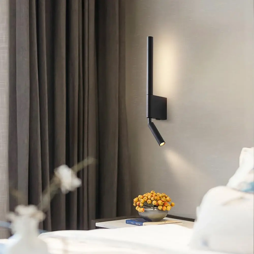 Wall Light Adjustable Bedside Decor Wall Lamp up down Led Wall Sconce, Alumiunm Light Fixture for Bedroom Bedside Living Room