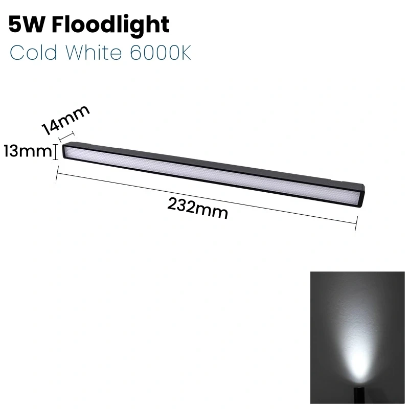 DC12V Mini LED Showcase Cabinet Lamp Magnetic Rail Jewelry Display Lamp Suface Mounted Exhibition Wardrobe Track Lighting System