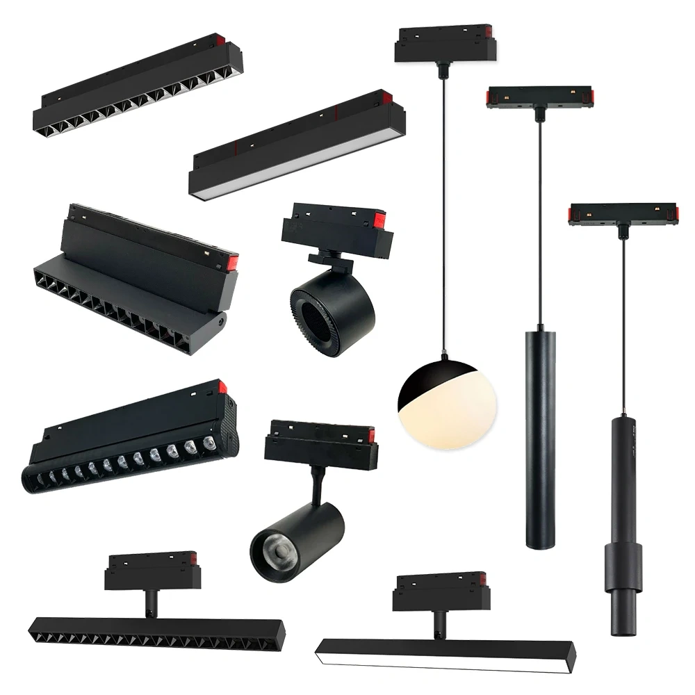 Magnetic Track Light 48V Magnet Spotlight Dimmable Floodlight Dali Rail Lamp Tuya Zigbee Smart Home LED Magnetic Track Lighting