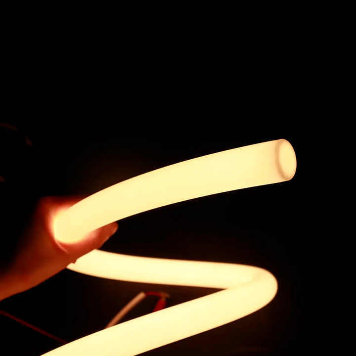 360 Degree Glowing Round LED Neon Tube Rope Lamp Flexible Silicone Channel WS2811 WS2812B Soft IP65 Outdoor Tape Strip Lights
