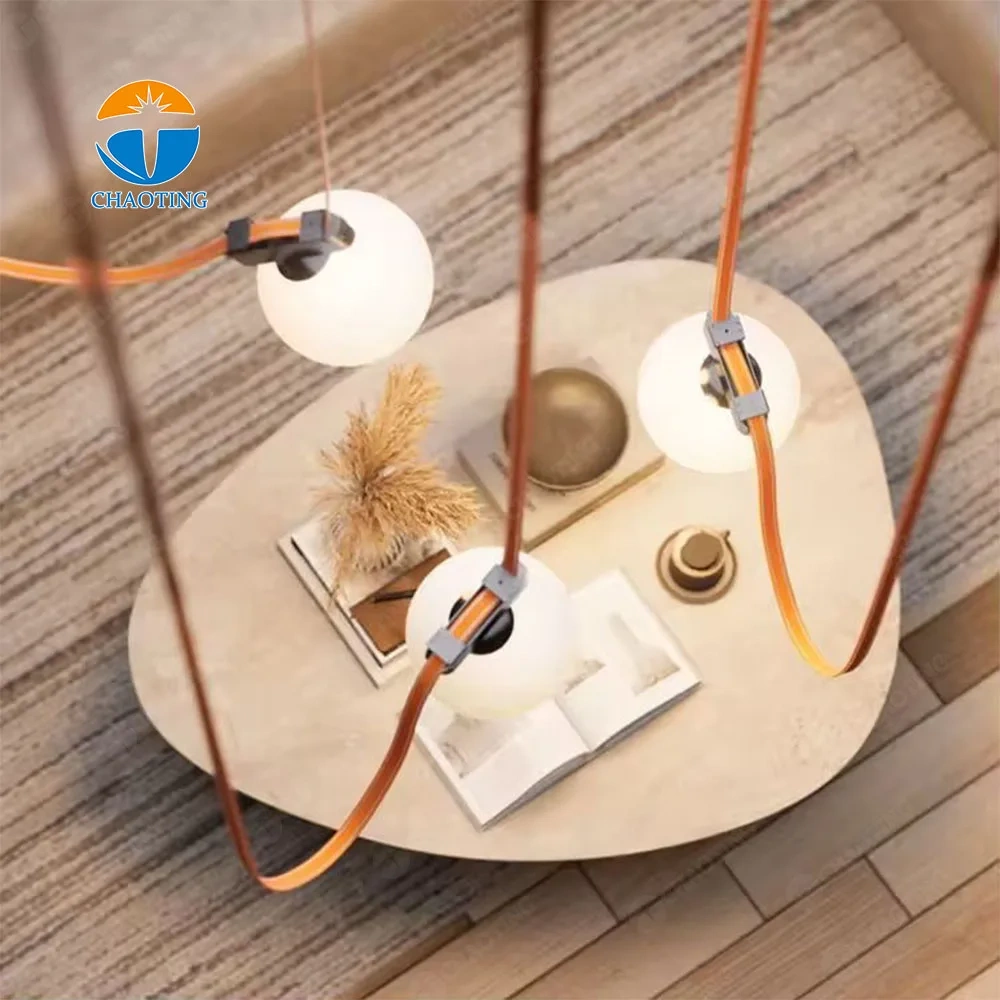 New Design Flexible Soft Belt Track System Lights 48V Conductive Textile Ribbon Flexibility Linear Rail Led Magnetic Track Light