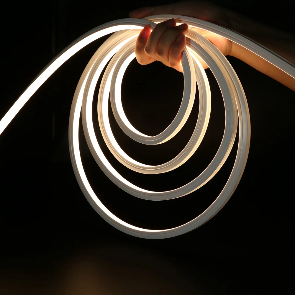 1010 Flexible 1212  White LED Strip 12V 24V Neon Rope Light Outdoor Contour Stair Lamp Flexible Light Strip