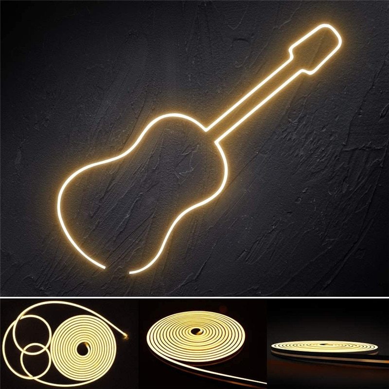 Popular 0410 White Neon Tube 5mm Width LED Neon Strip for Decoration Voice Control Copper Body