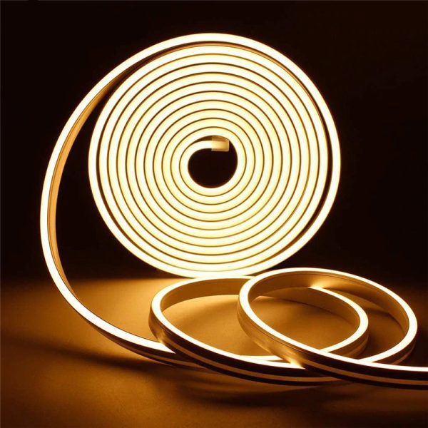 Popular 0410 White Neon Tube 5mm Width LED Neon Strip for Decoration Voice Control Copper Body