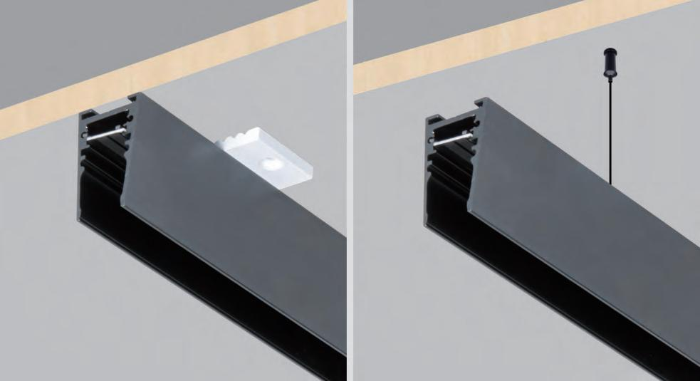 customized 16mm series bottom line magnetic track rail