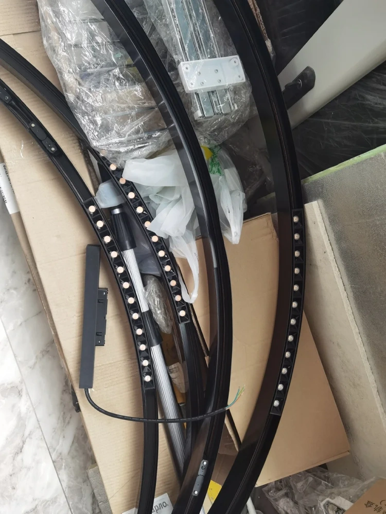 N8 Modern Round Magnetic Track Lights design led Lamp Magnetic Rail Ceiling System Indoor Track Lighting Spot Rail Spotlights