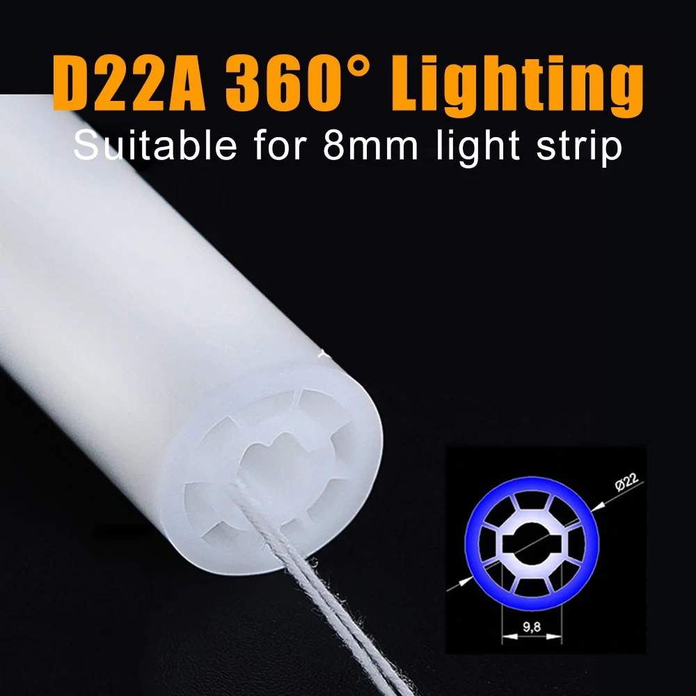 Silica Gel Tube 270° 360° Luminous Flexible Round Silicone Neon IP67 Waterproof For WS2812 WS2811 5050 5/8/10mm LED Strip Light
